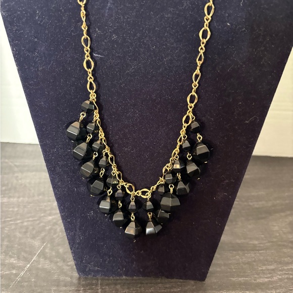 kate spade Jewelry - Kate Spade Black and Gold Chain Necklace